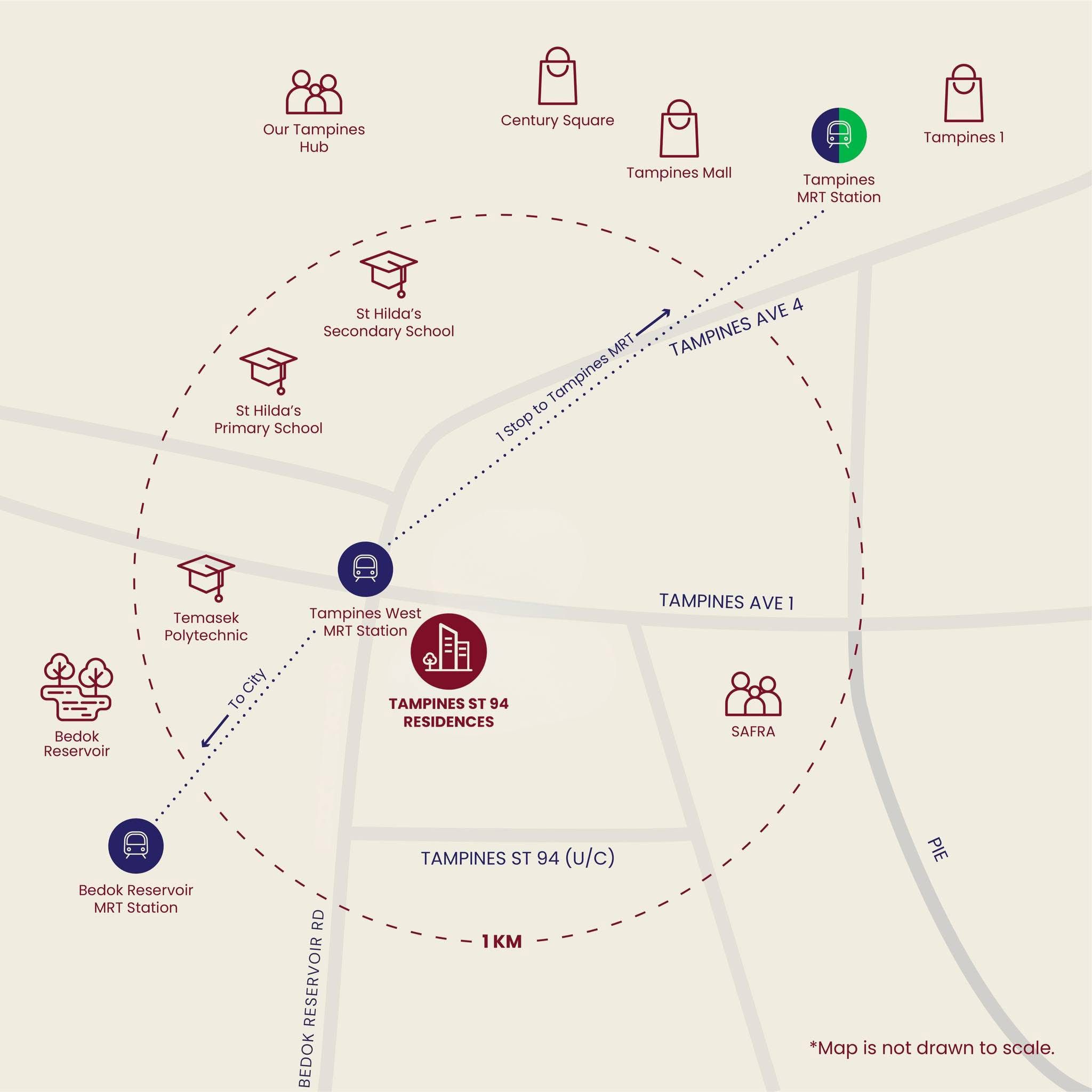 pinery-residences-tampines-singapore-location-map